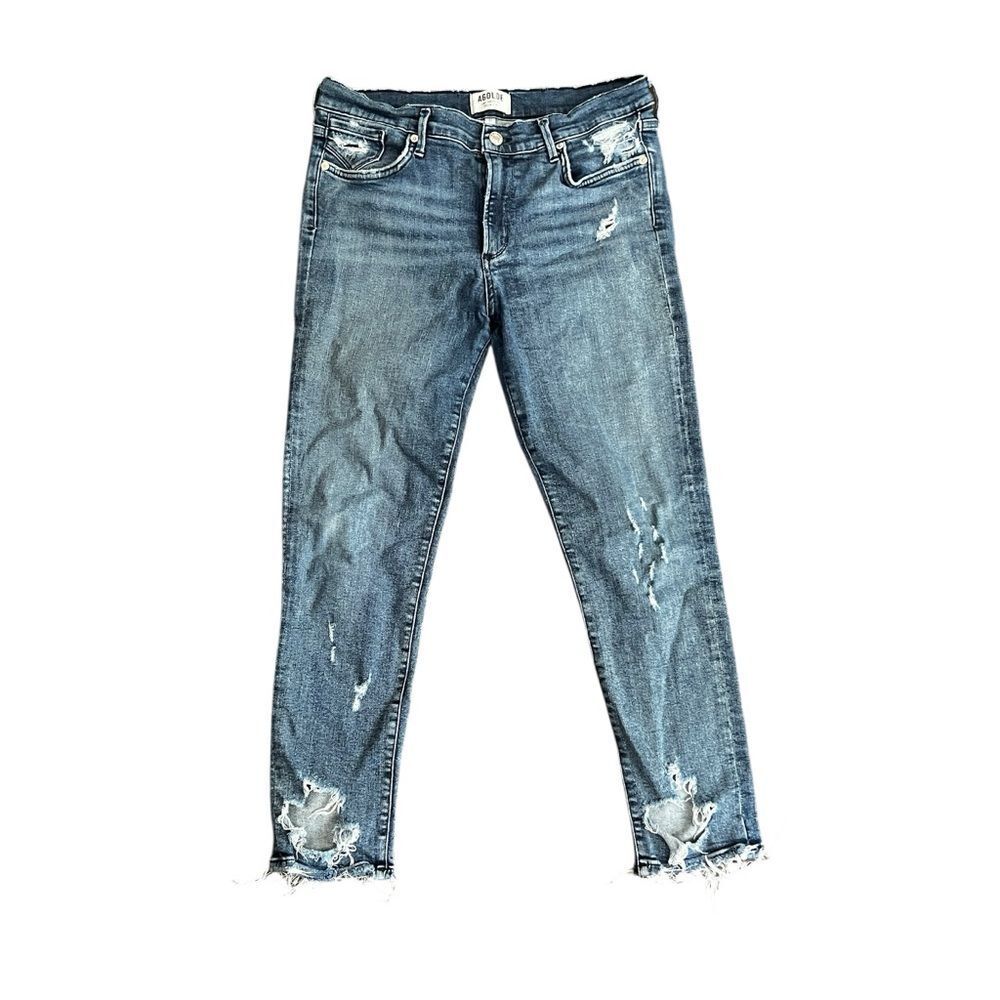 Agolde Distressed Blue Jeans